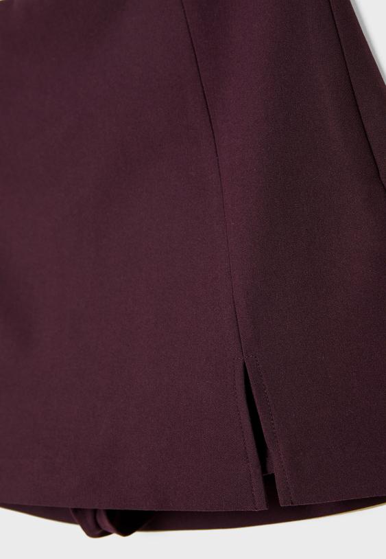 Yan yırtmaçlı şort etek - Görsel 10