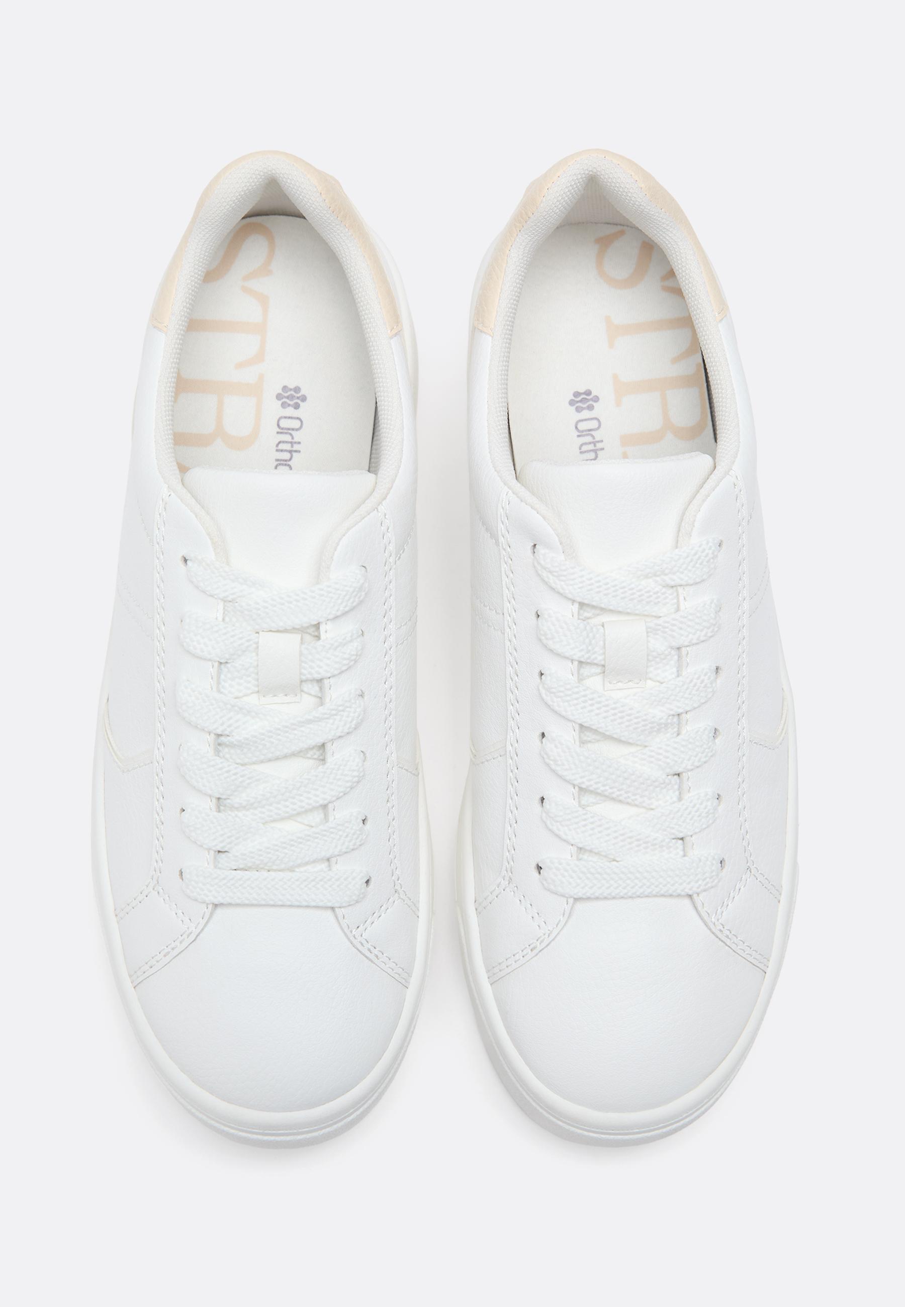 Casual platform trainers — WHITE
