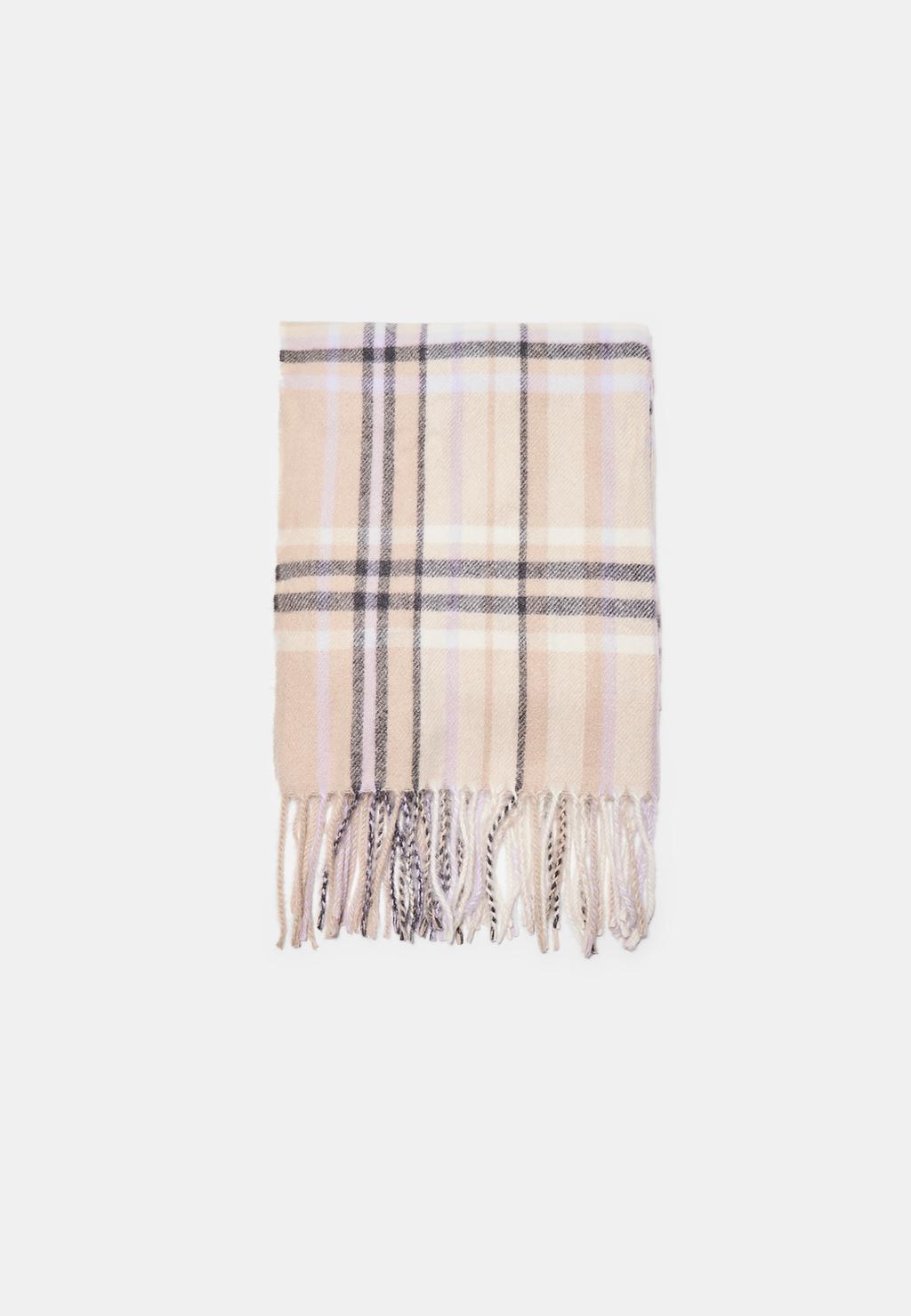 Checked scarf