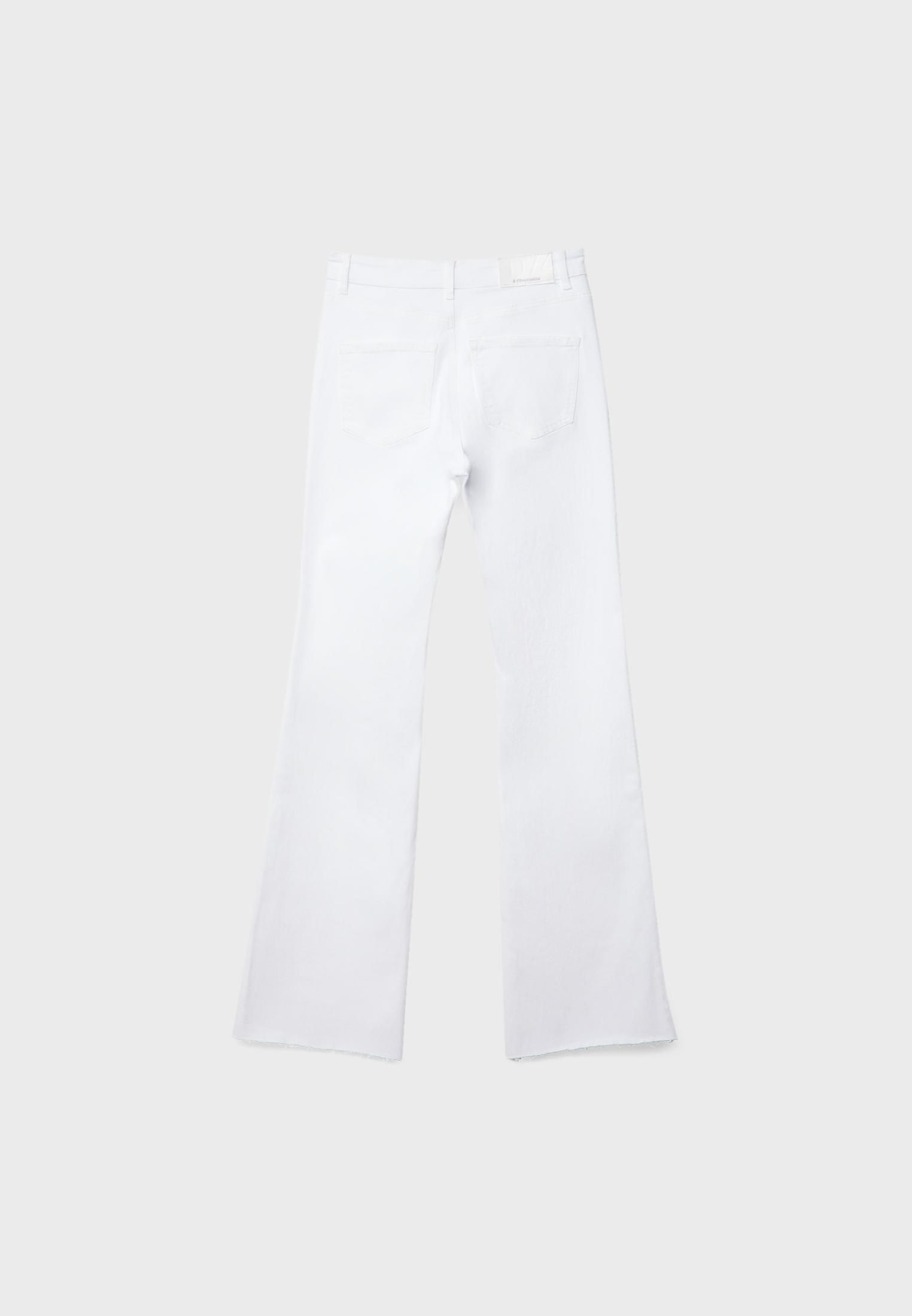 D74 Flared jeans with slit