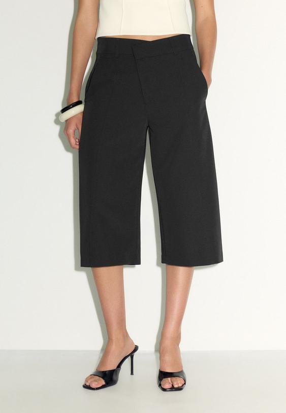 bermudas wide leg crosswaist