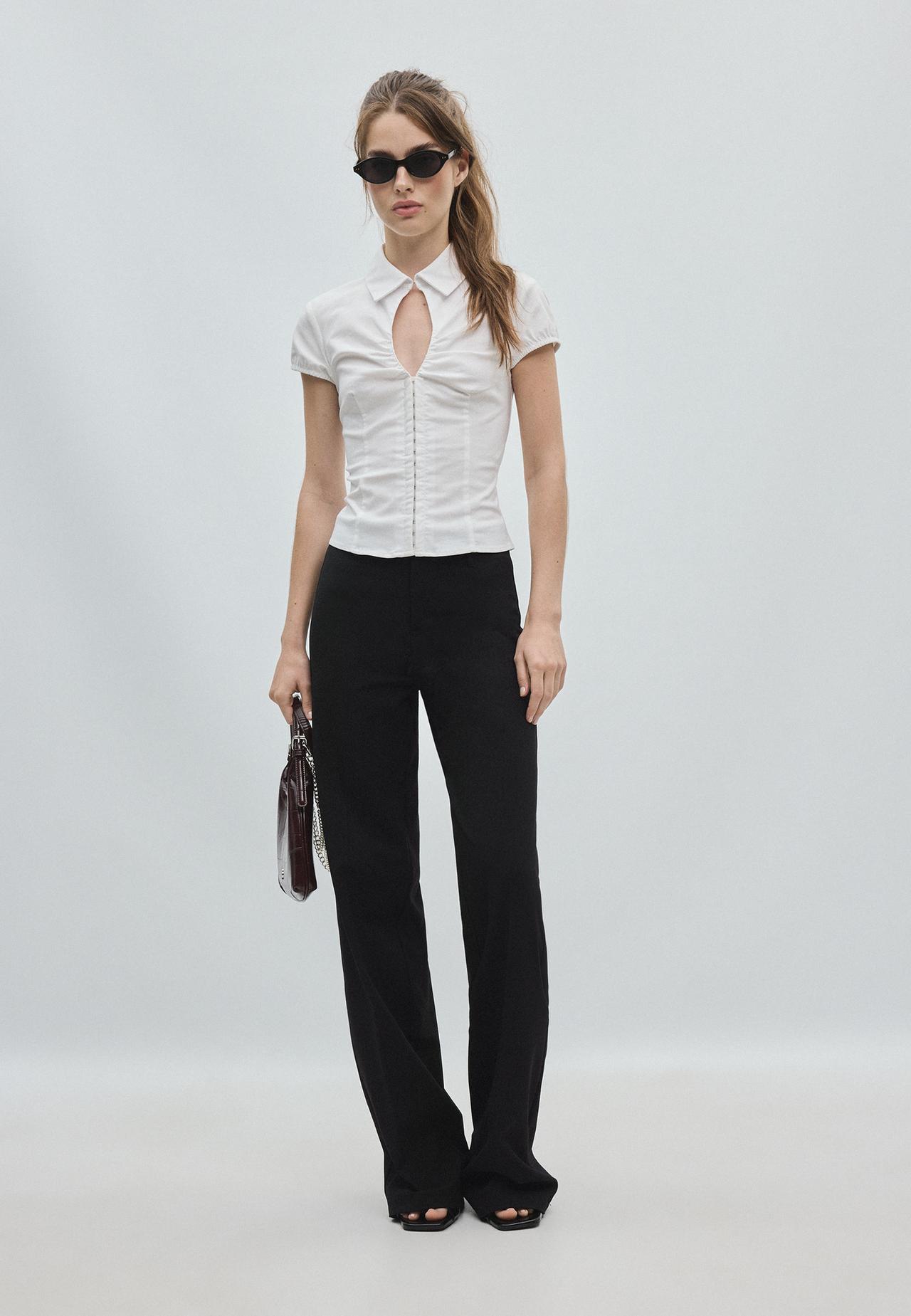 Wide-leg trousers — Black