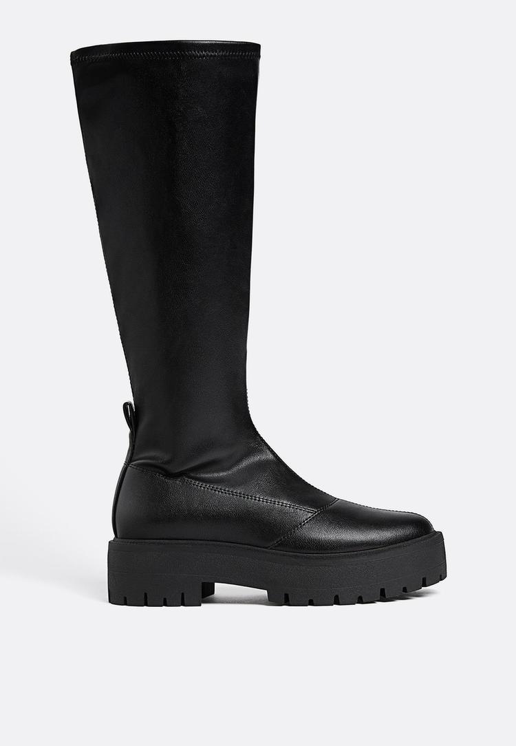 bottes hautes plates