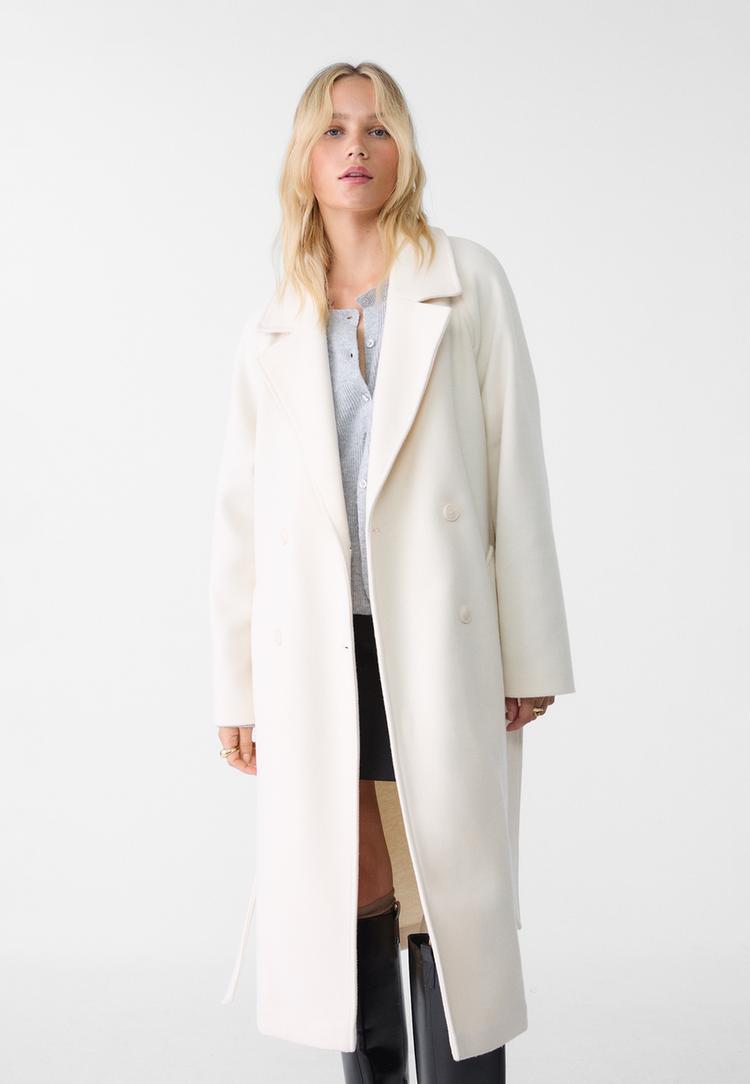 abrigo trench tacto suave