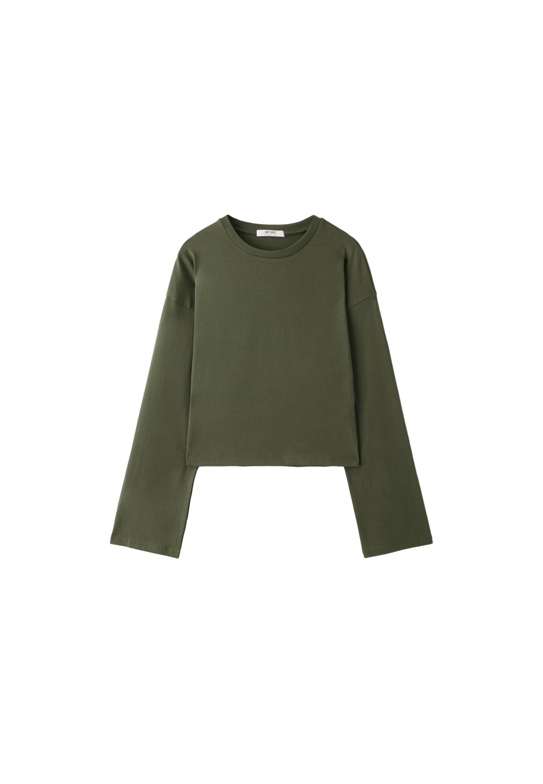 Kimono sleeve T-shirt — Khaki