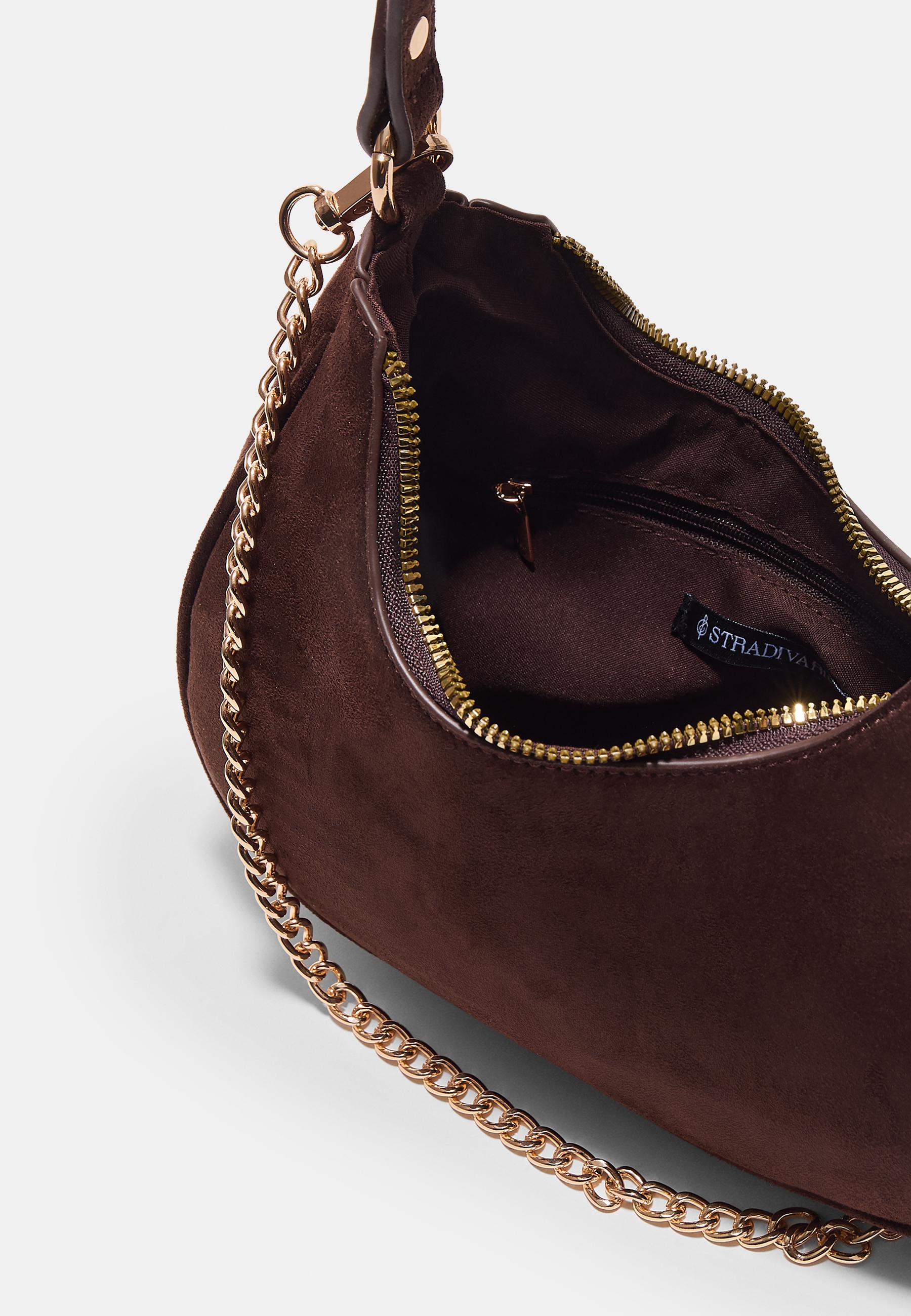 Half-moon shoulder bag — Brown