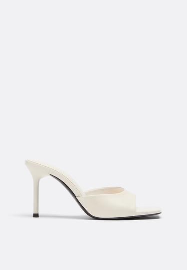 Heeled mule sandals — ECRU 1