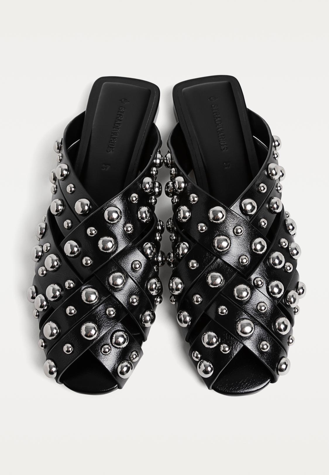 Womens Mules Studded Mules Etta Studded Mule – Claim Clothing