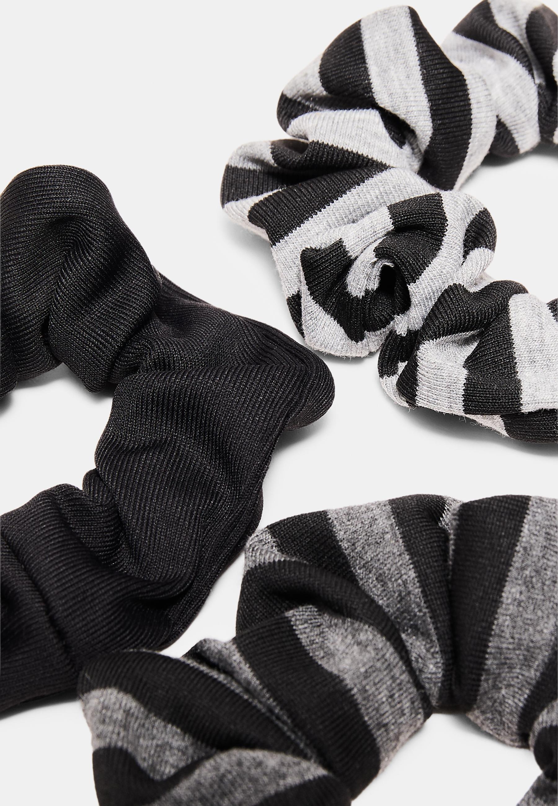 Set of 3 scrunchies — Black