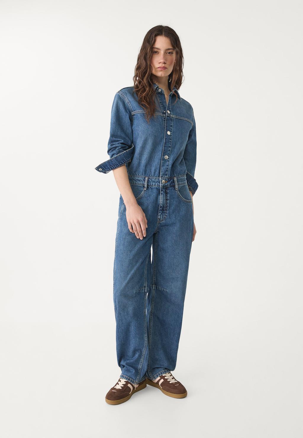 Mono denim largo