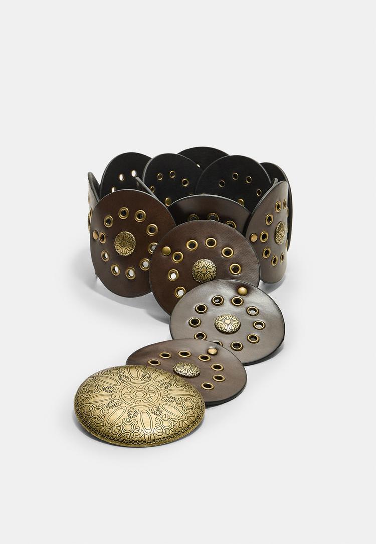 cinturon chapa tachas