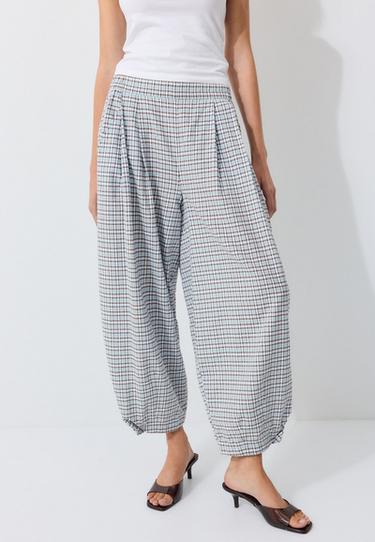 Flowing barrel trousers — Sky blue 7