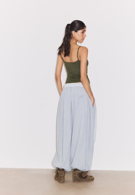 balloon jogger trousers with stoppers