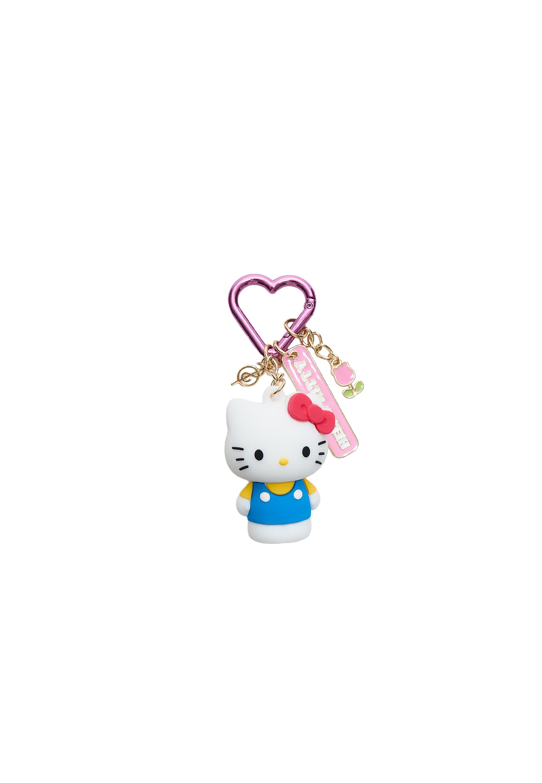 Hello Kitty charm key ring — Blue