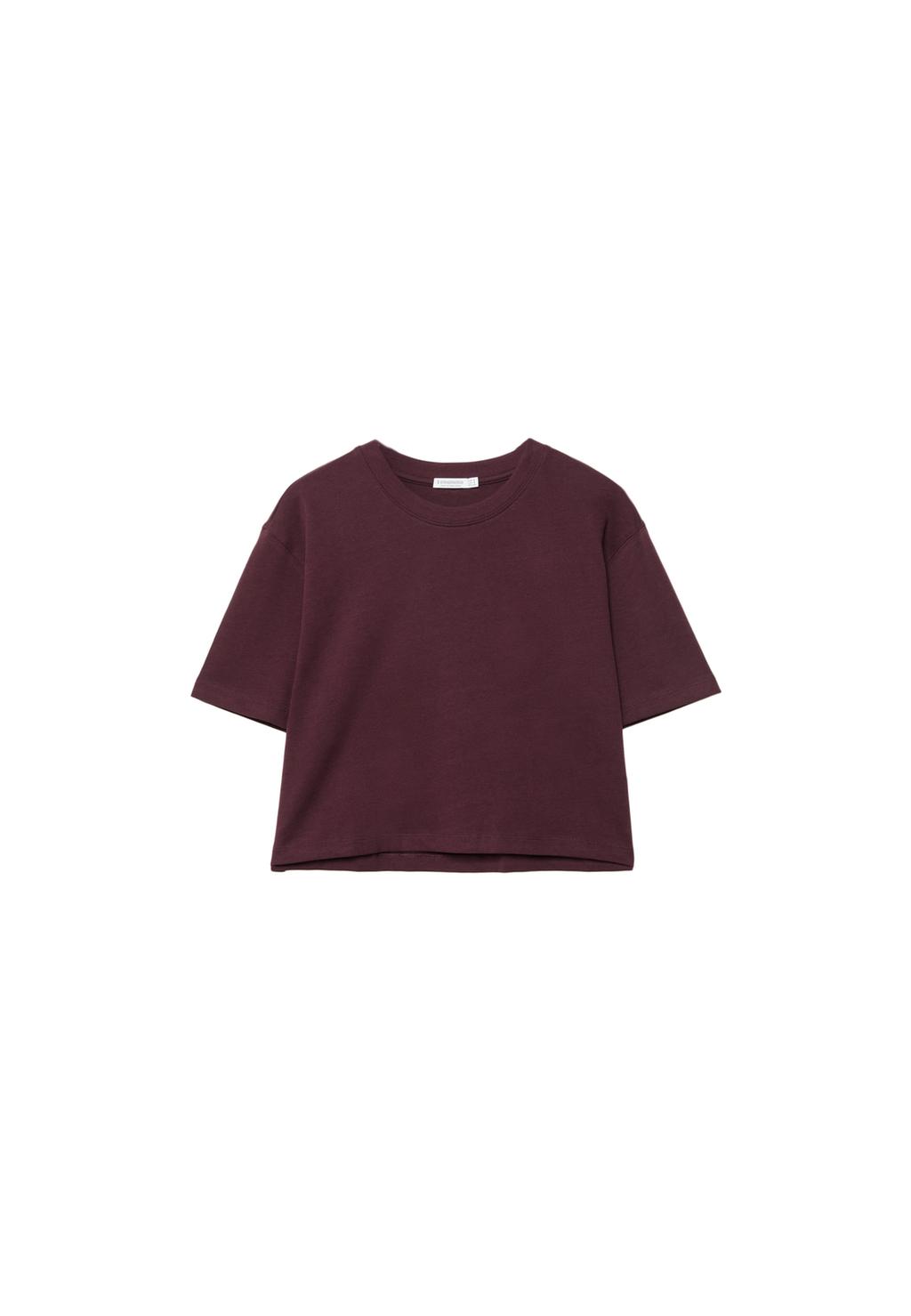 Camiseta crop heavy cotton