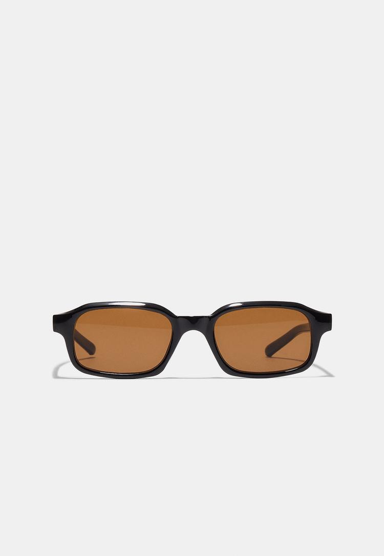 Stradivarius Ochelari Dreptunghiulari Negru Os