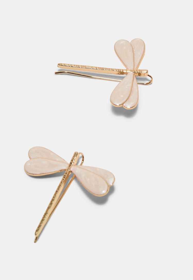Stradivarius Σκουλαρίκι Λιβελούλα Χρυσαφί Os φωτογραφία