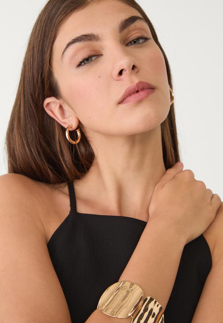 vestido halter midi