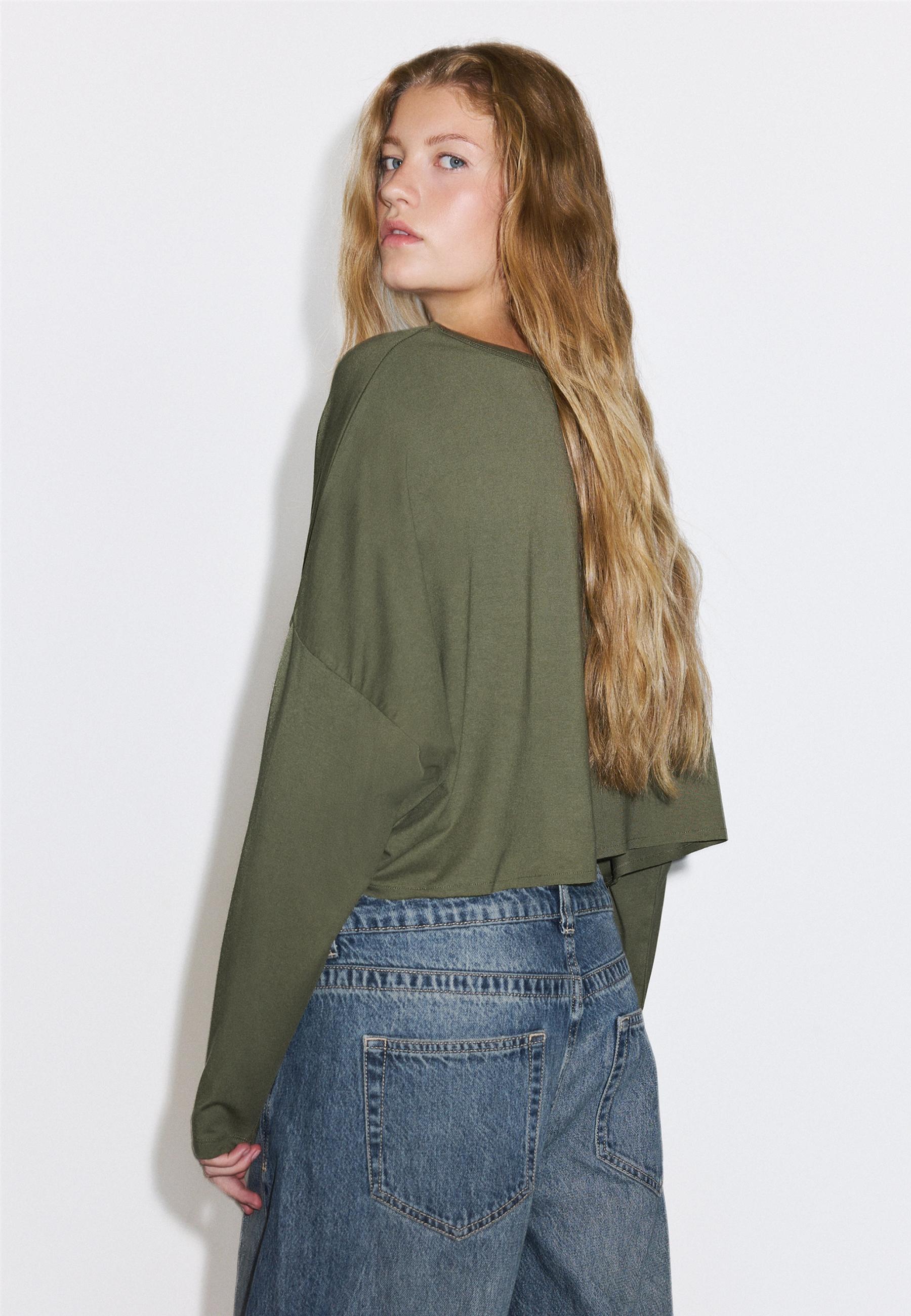 Long sleeve T-shirt — Khaki