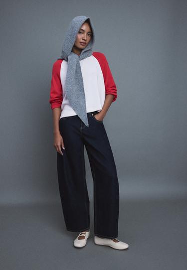 Raglan sleeve jumper — Red 2
