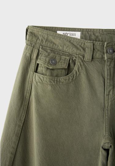 Low-rise balloon jeans — Khaki 9