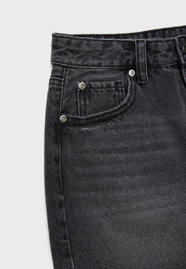 D60 basic denim mini skirt — BLACK DENIM WASH 9
