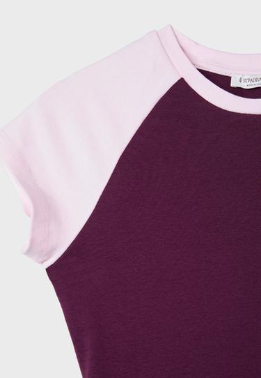 Raglan short sleeve T-shirt — Dark purple 9