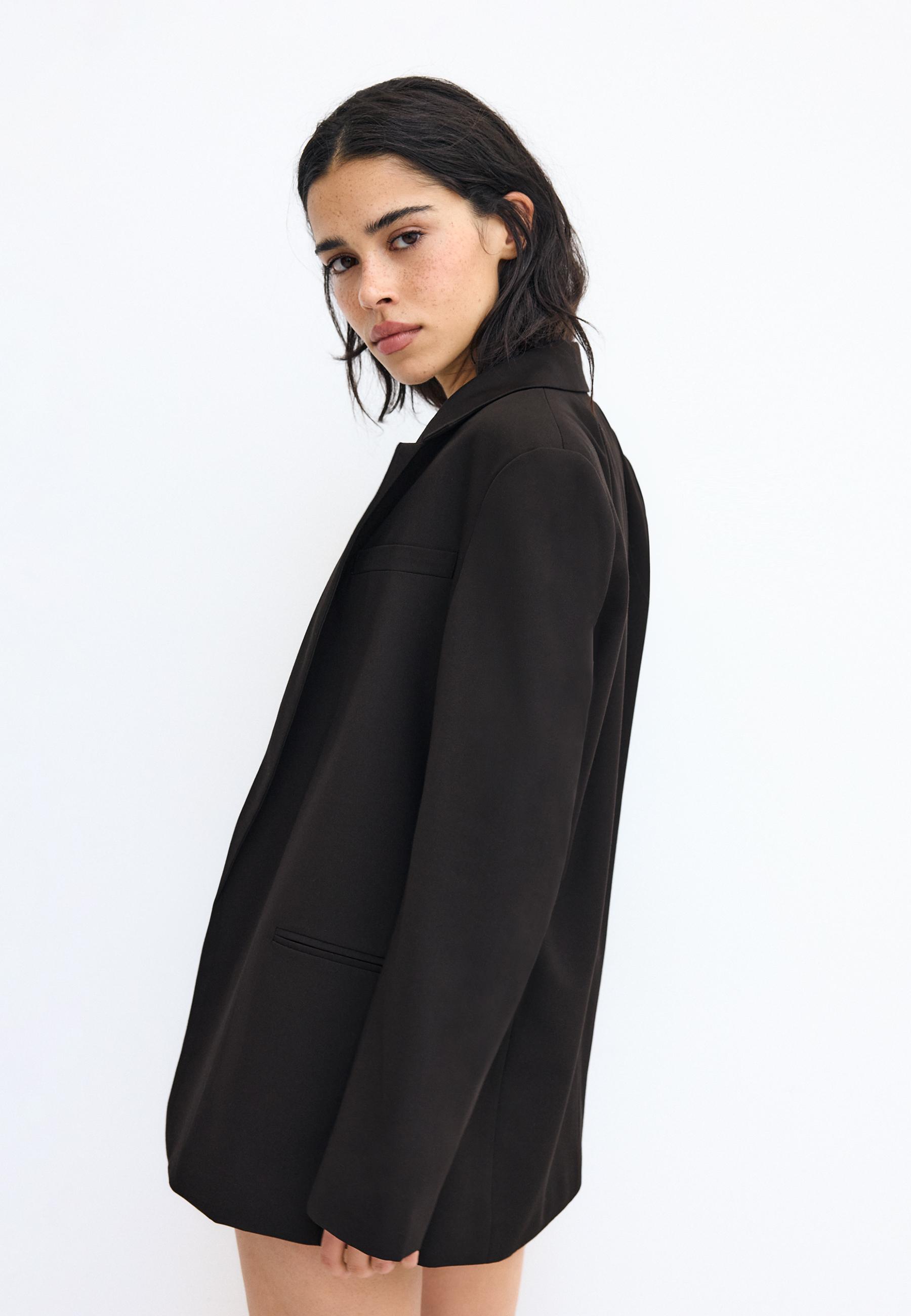 Open blazer — Black