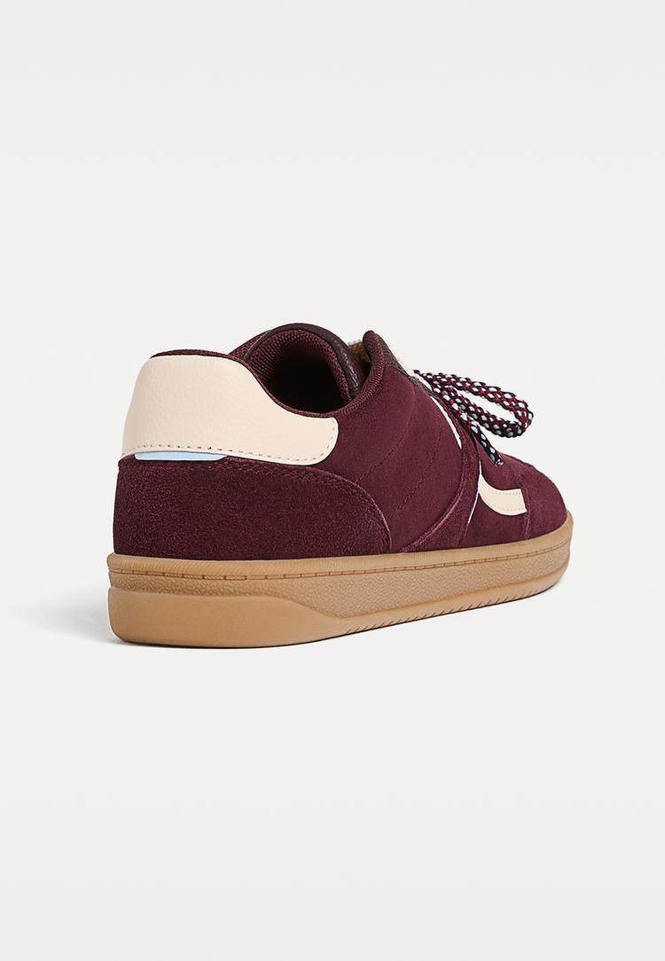 casual split leather trainers