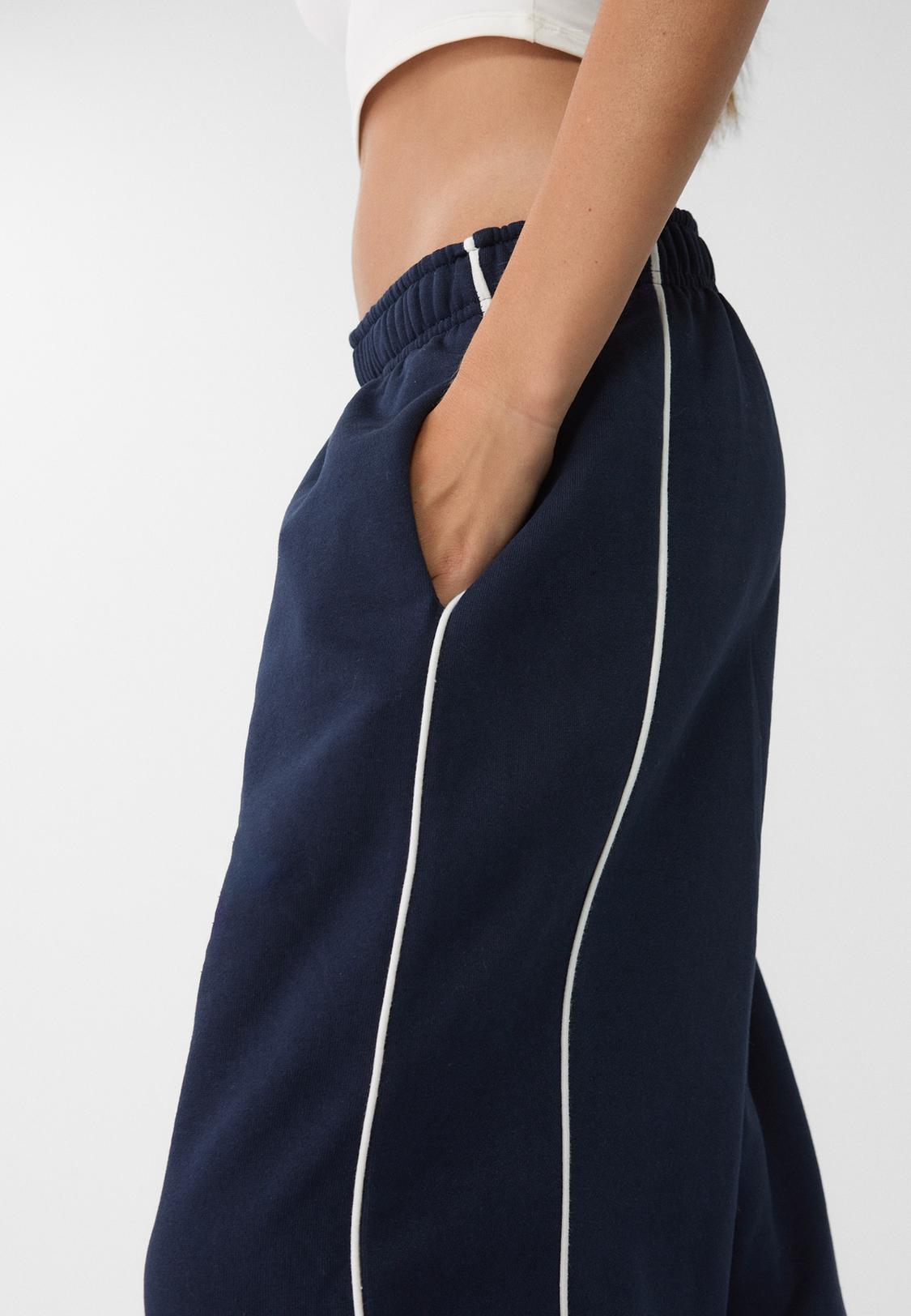 Sweatpants Pantalon Jogger Stradivarius Joggers With Piping