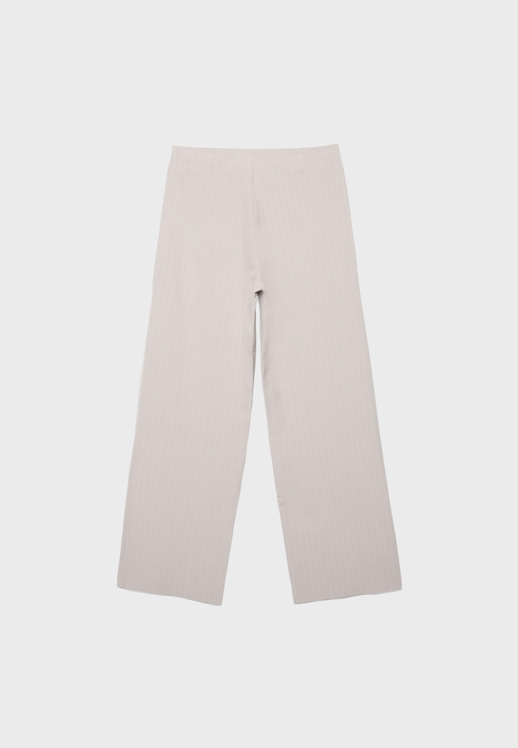Dar kesim düz paça klasik pantolon - Görsel 7
