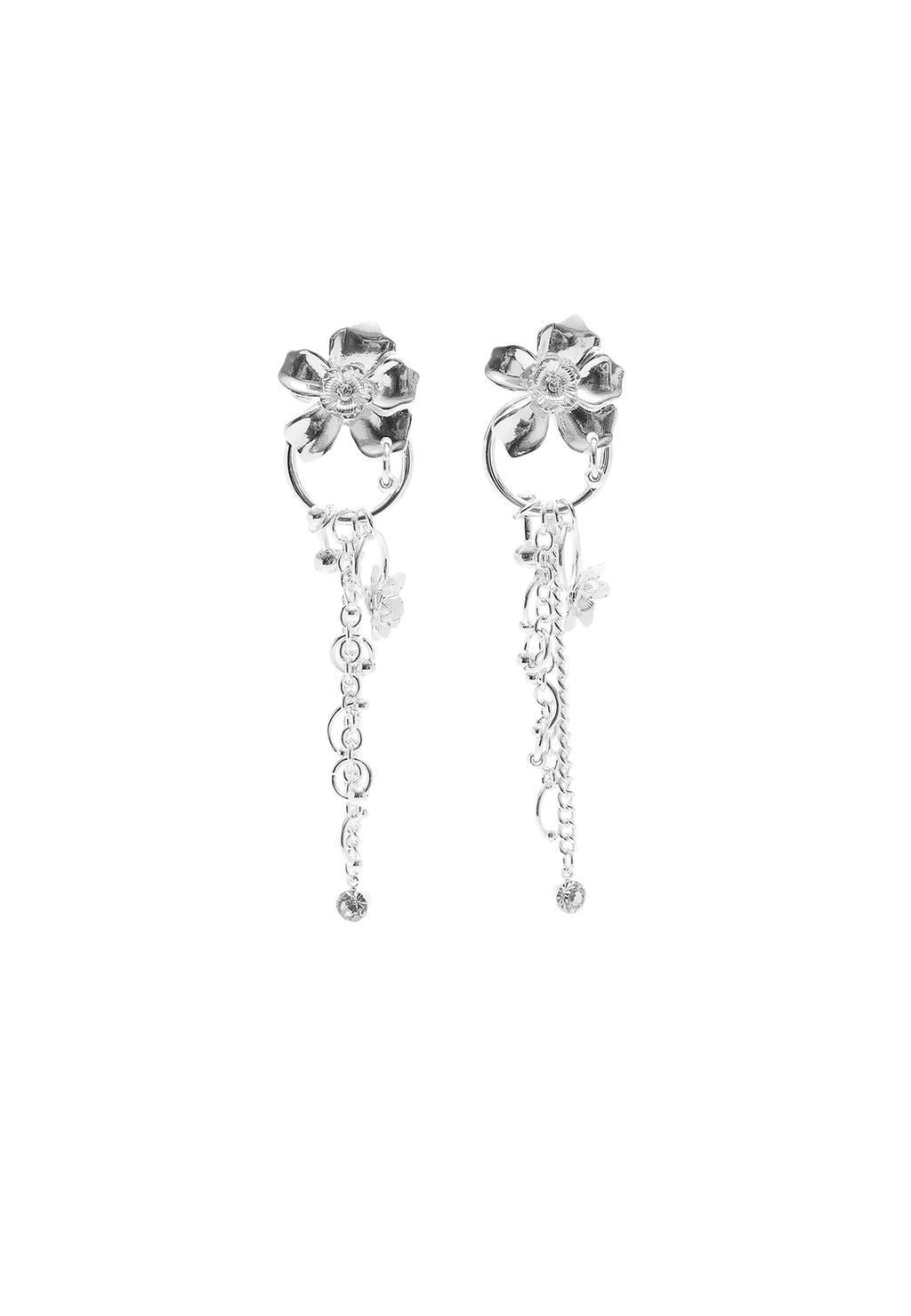 Pendiente flor cascada cadenas