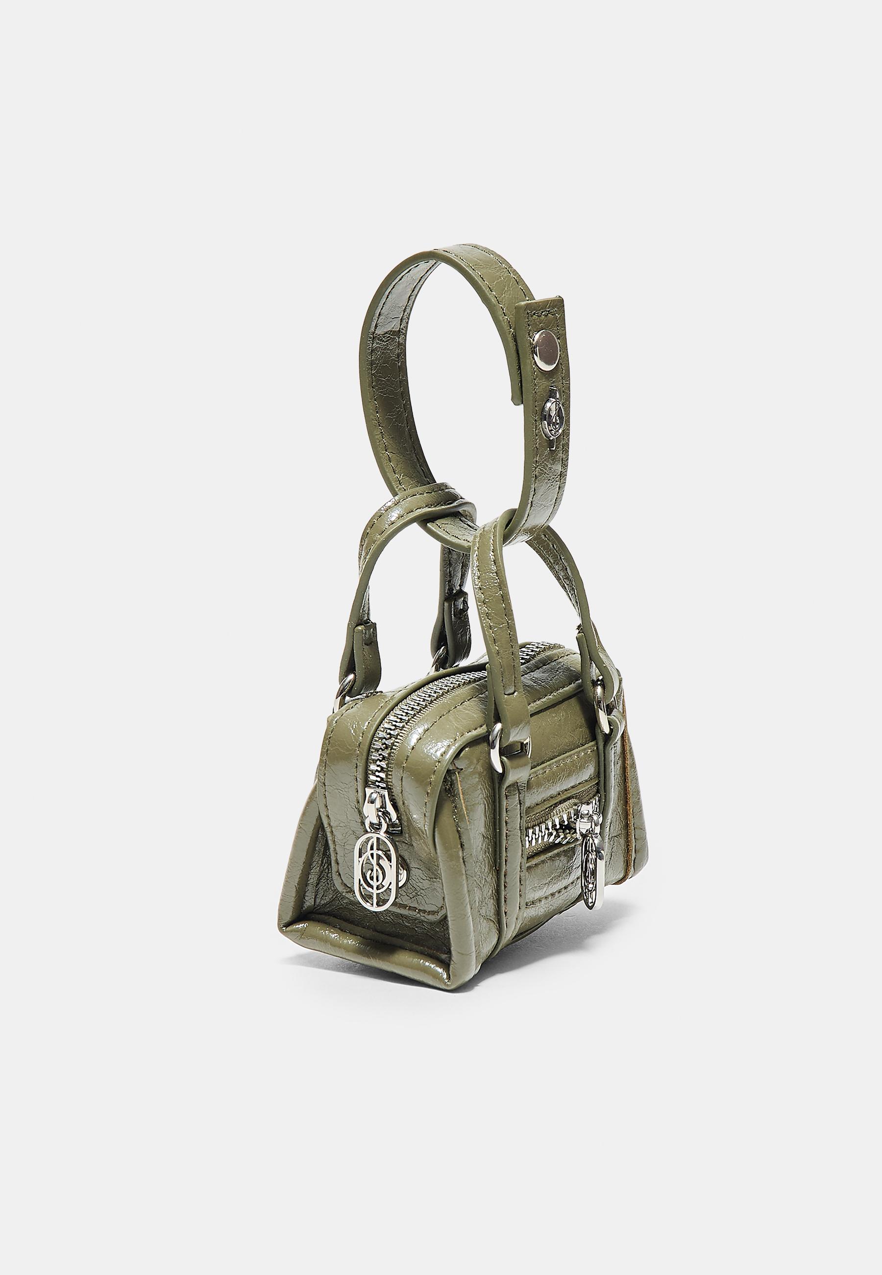 Mini bag charm — Khaki