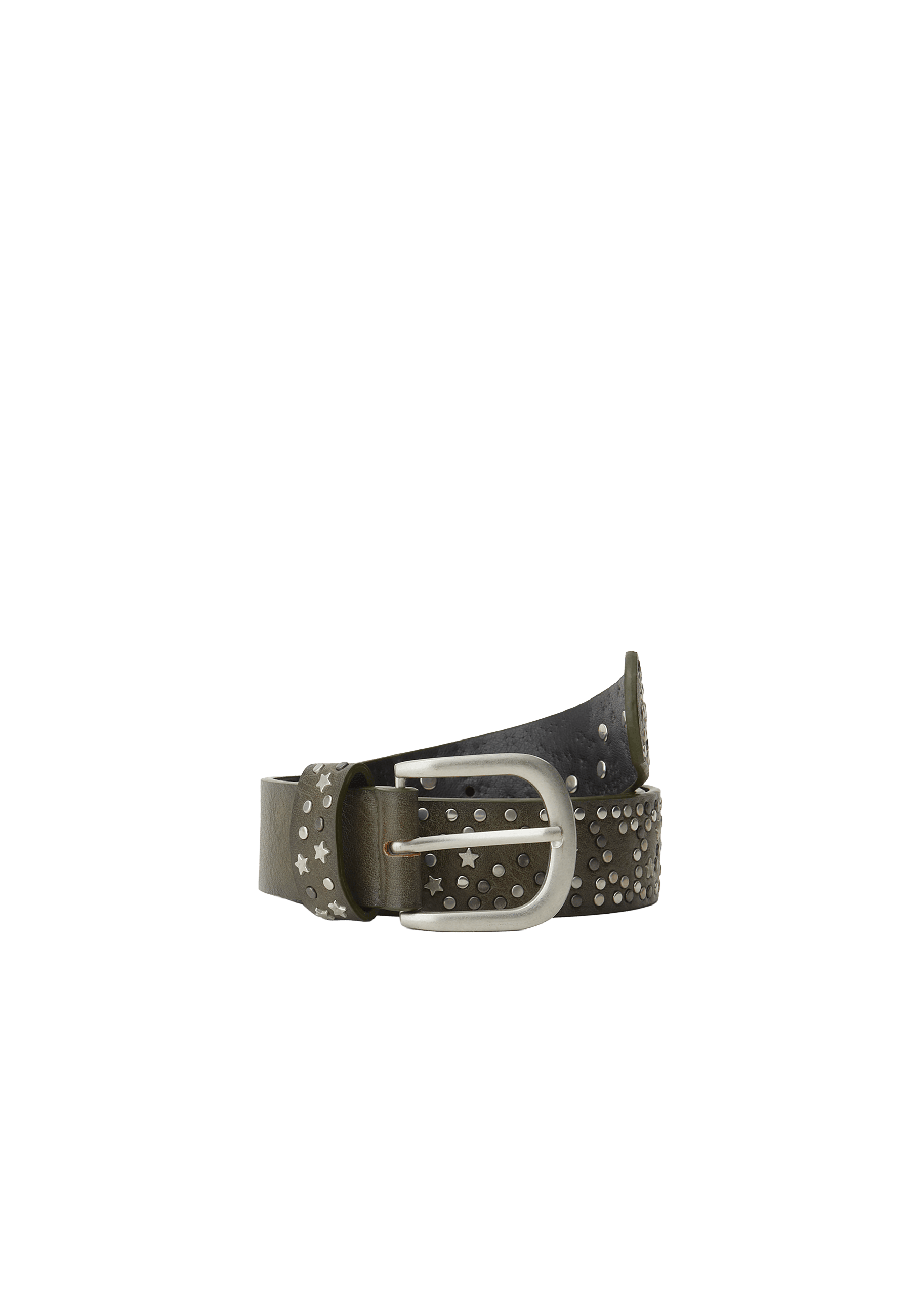 Star and stud belt — Khaki