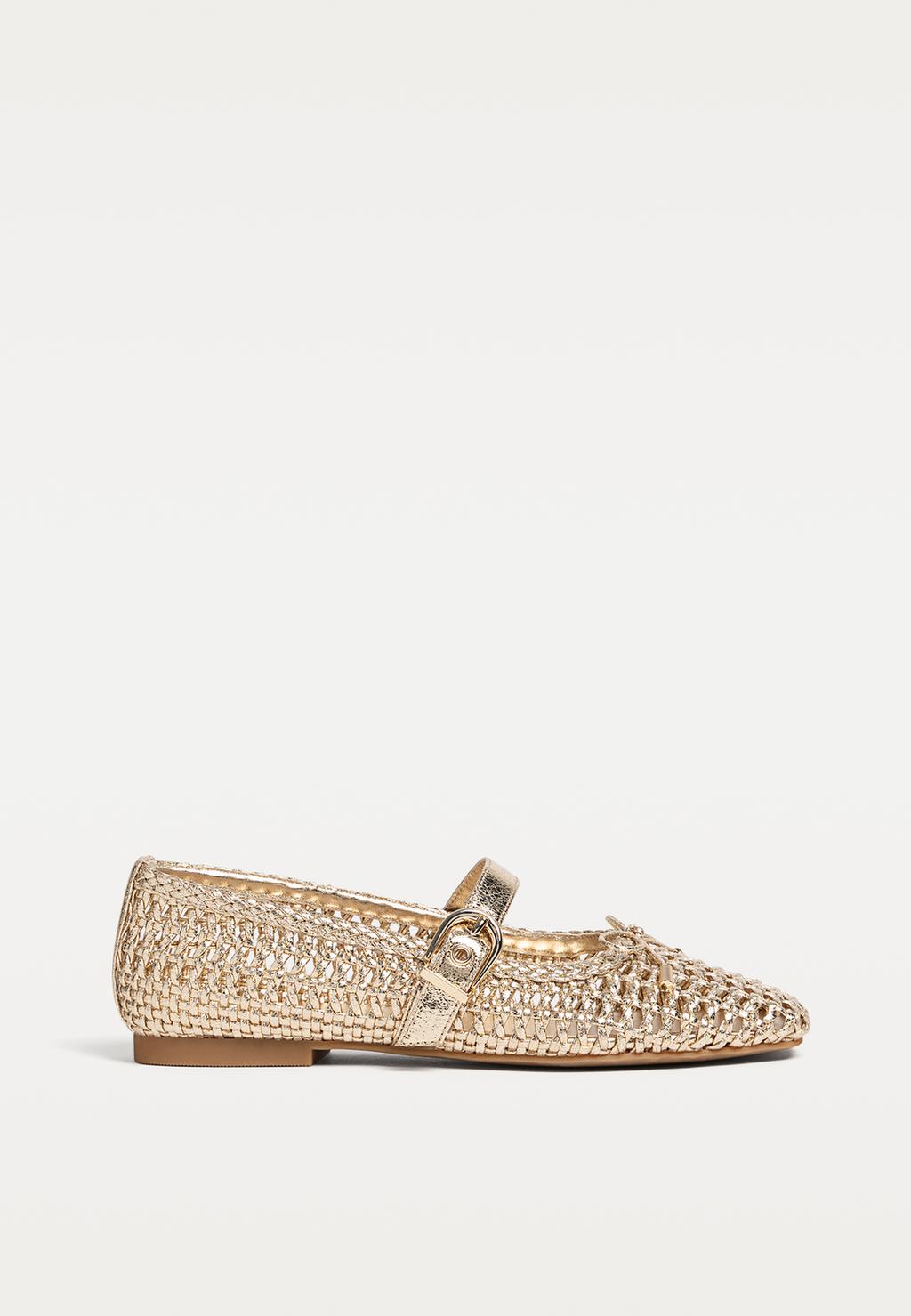 Openwork ballet flats