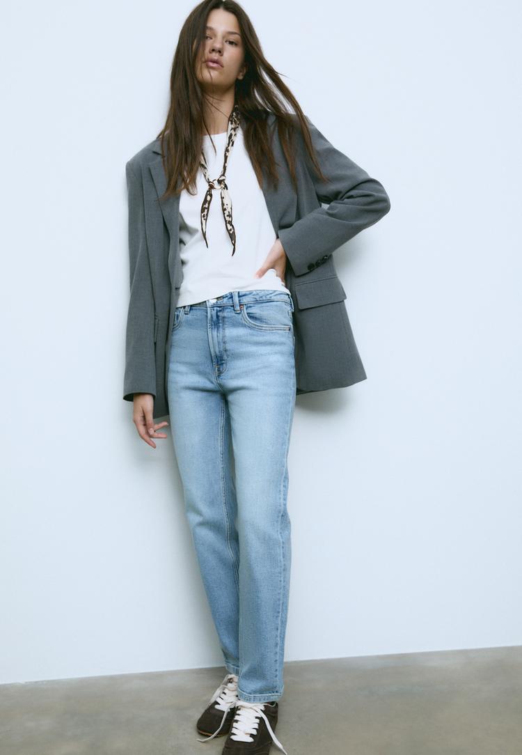 Stradivarius D14 Comfort Slim Farmernadrág 42