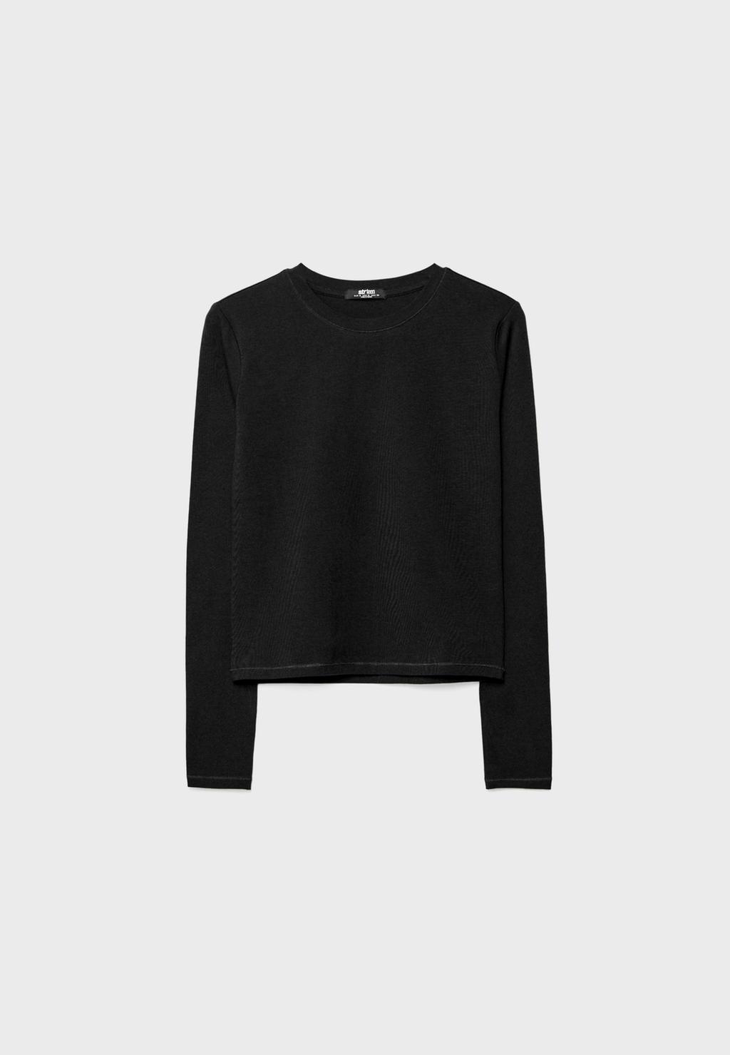 Basic T-Shirt mit Rundausschnitt