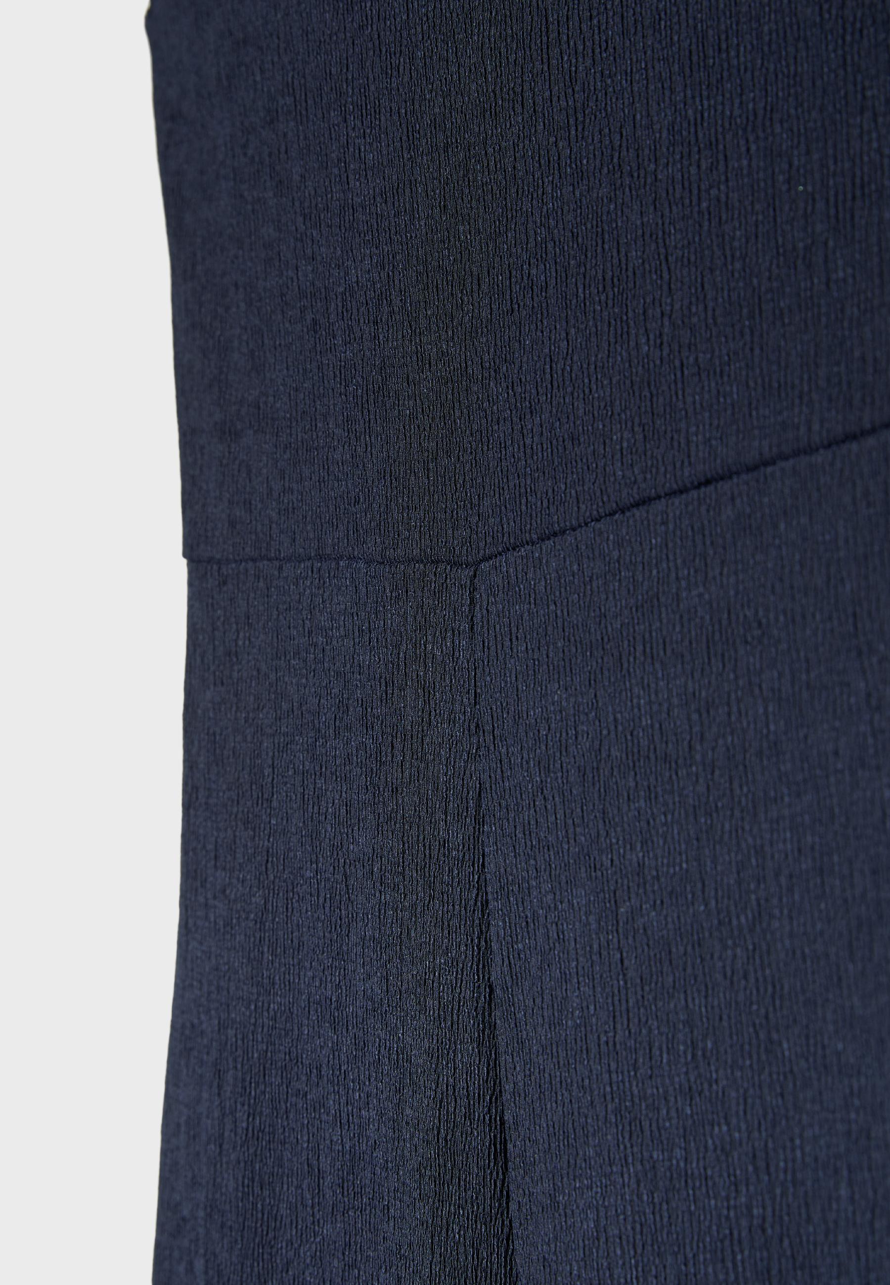 Long sleeveless straight jumpsuit — Navy blue