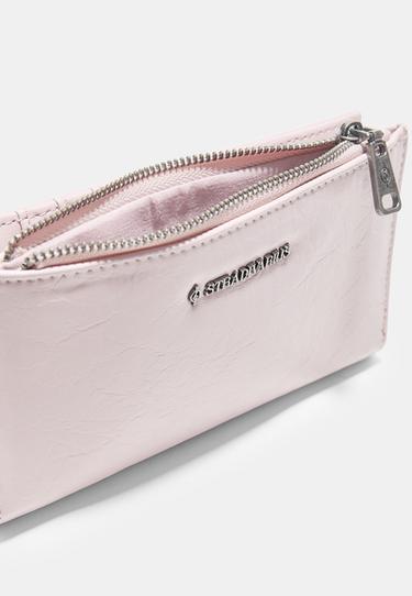 Basic zip-up purse — Pastel pink 5