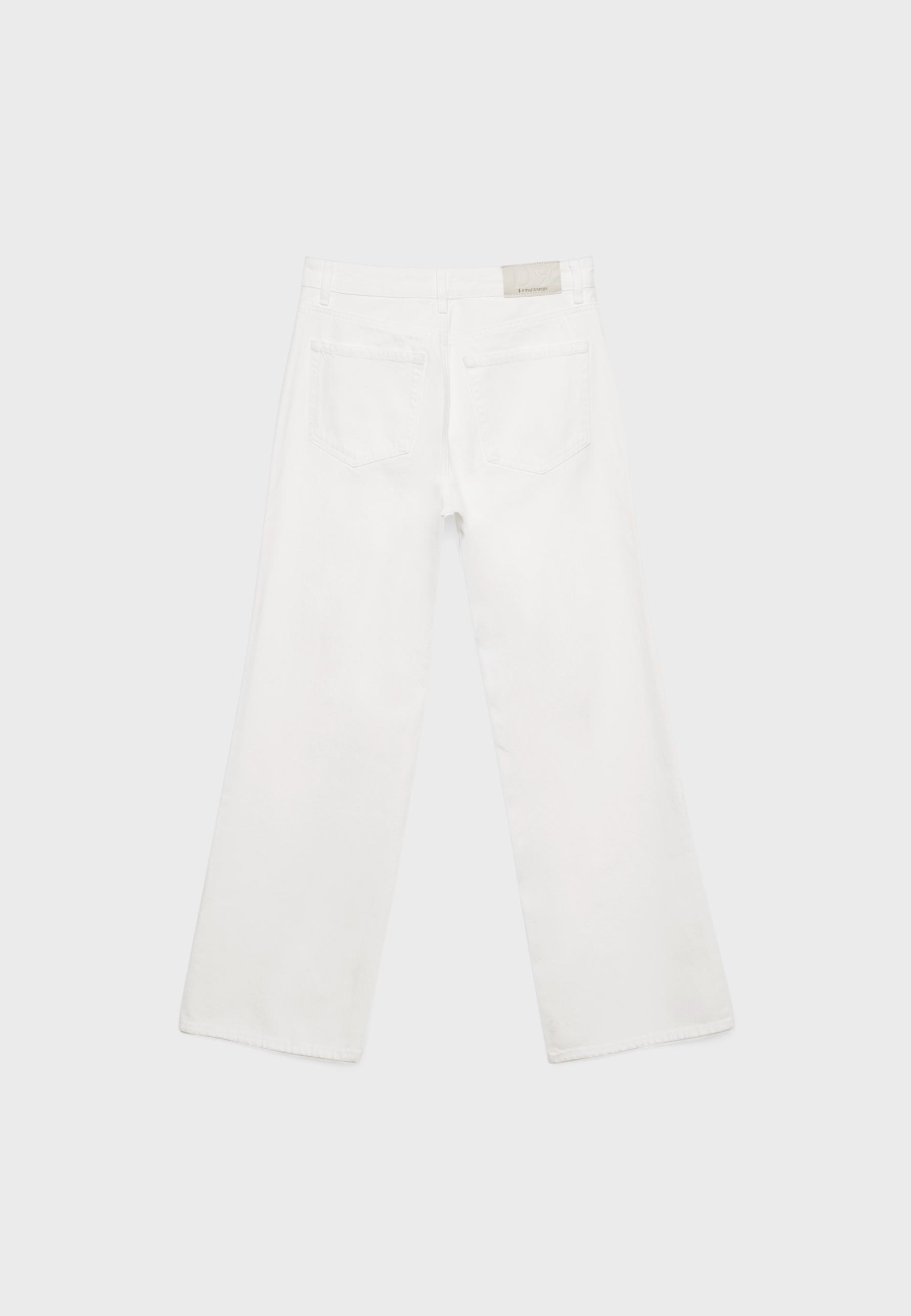 D92 Wide-leg straight-fit jeans — White