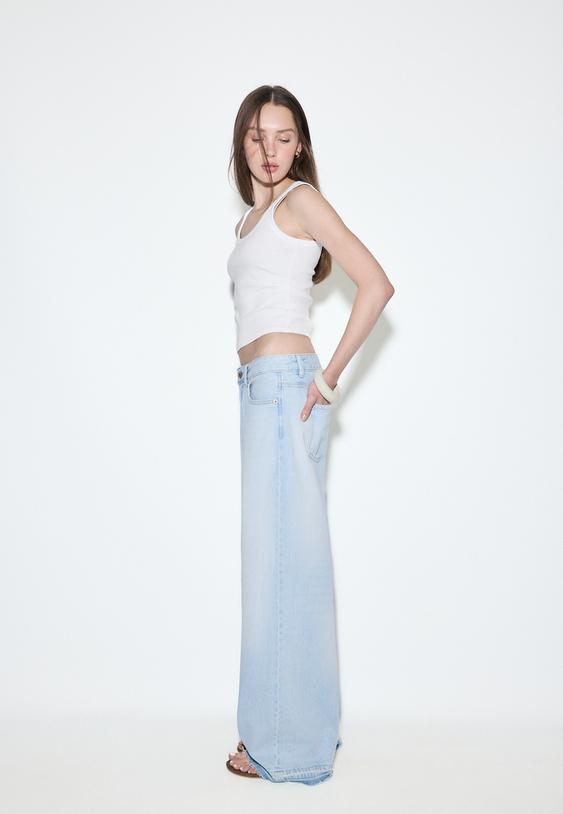d91 jeans a vita bassa e gamba larga
