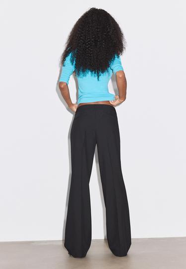 Low-rise straight smart trousers — Black 2