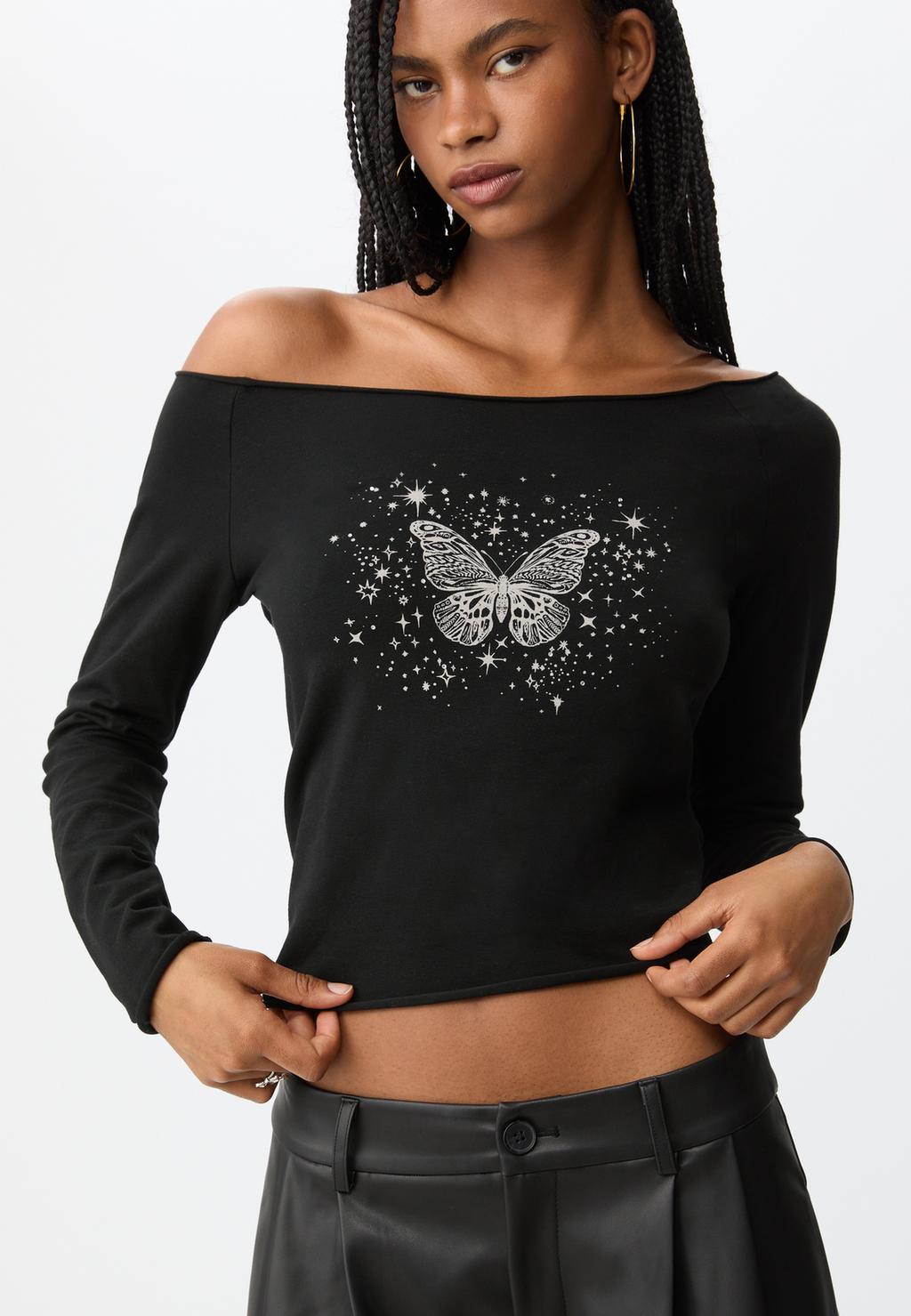 T-shirt col bateau