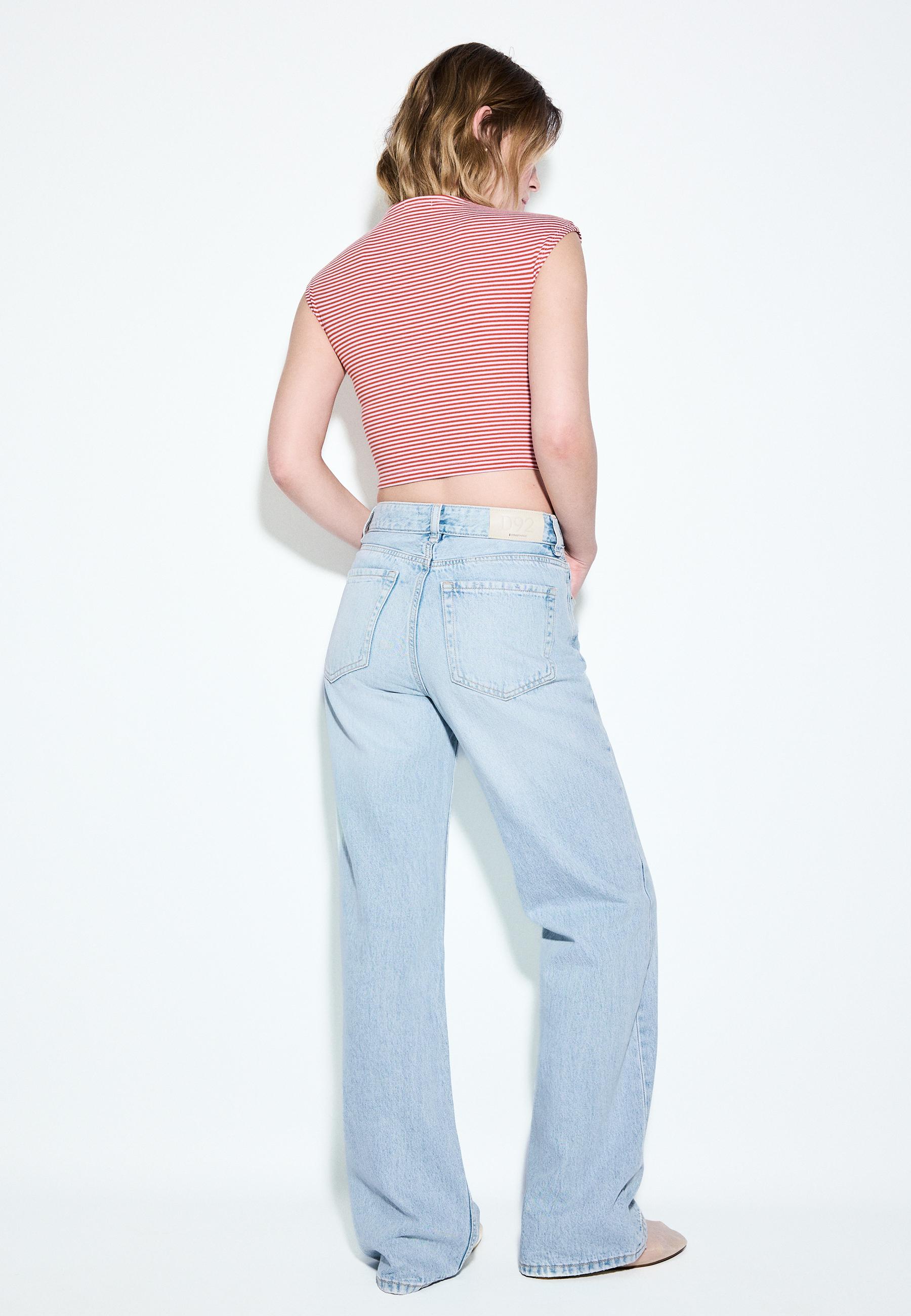 D92 straight fit geniş paça jean - Görsel 20