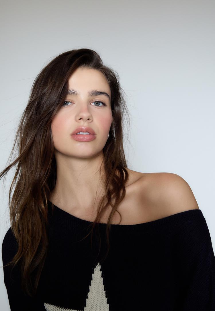 pull en maille asymetrique etoile