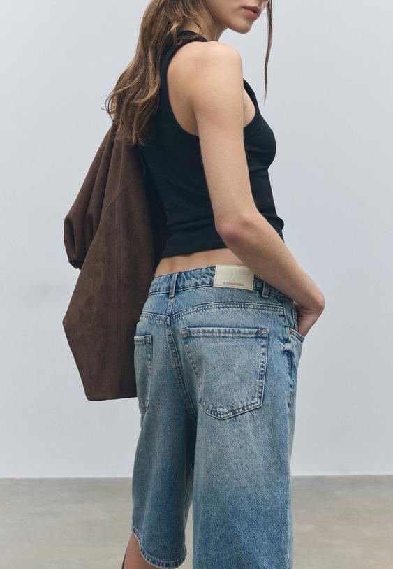 d95 jort denim bermuda sort