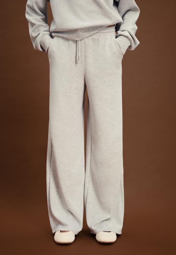 pantalon jogger palazzo tacto suave