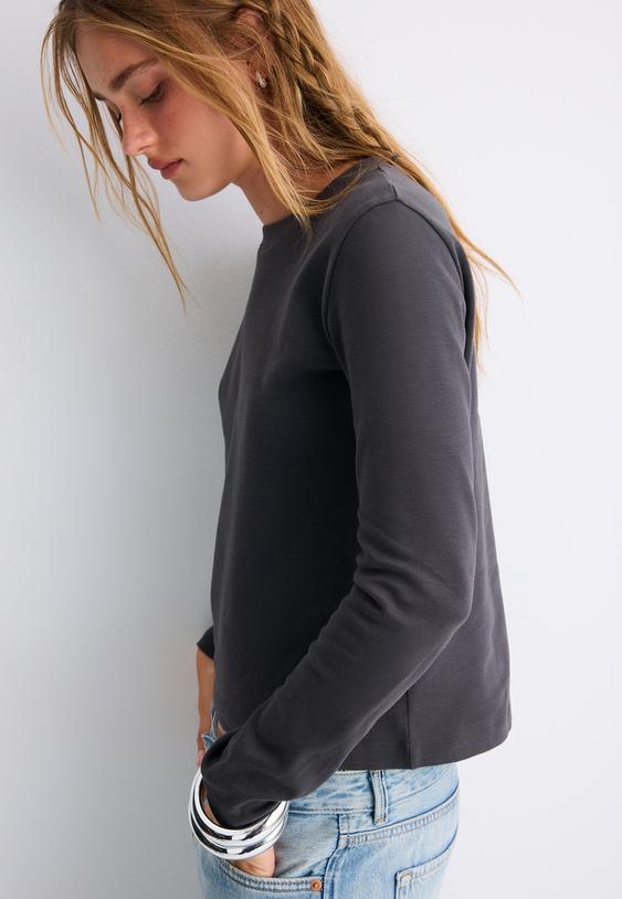 tshirt met lange mouw en zachte touch