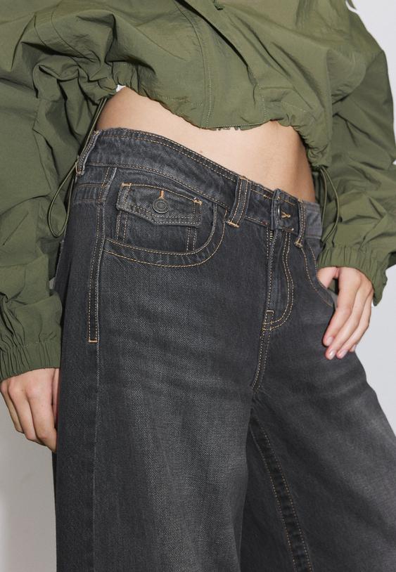jeans barrel tiro bajo
