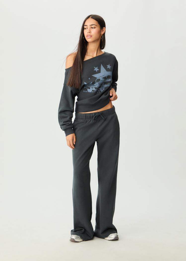pantalon flare relaxed cordones